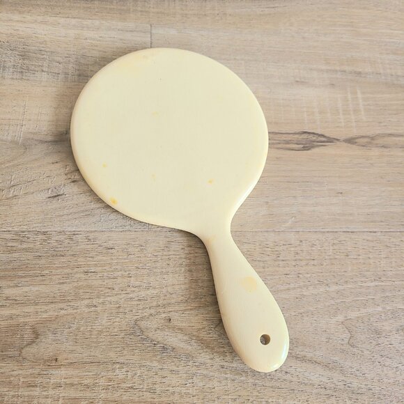 Antique French Ivory celluloid hand mirror. - Picture 2 of 6